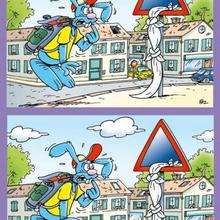 Rabbit goes to chool game - Games - Find the difference games