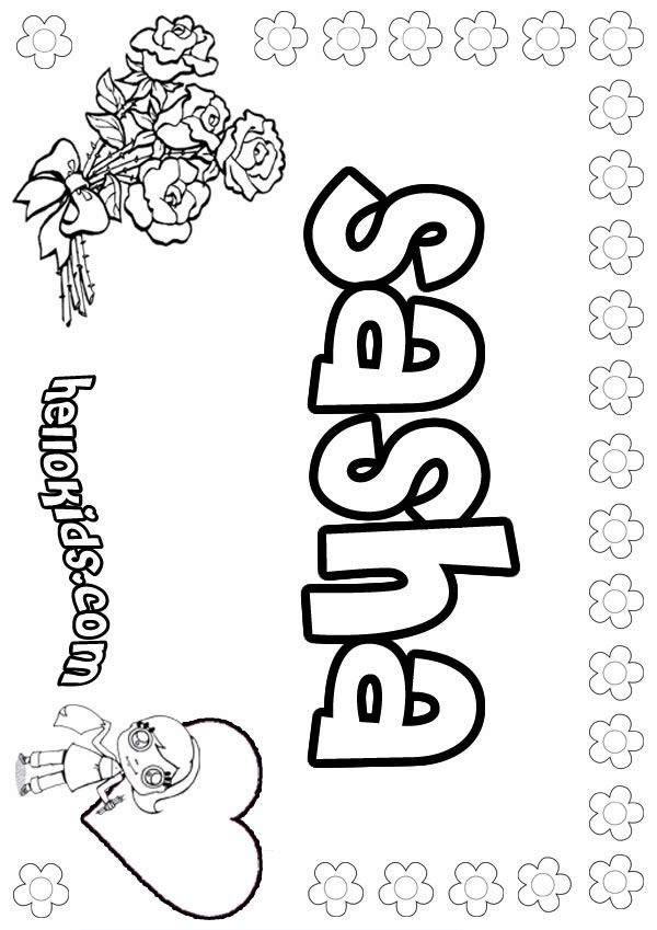 in sasha coloring pages - photo #4