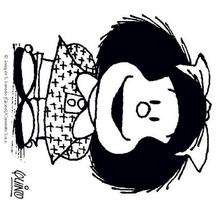 Mafalda with a big smile coloring page - Coloring page - CHARACTERS coloring pages - CARTOON CHARACTERS Coloring Pages - MAFALDA coloring pages