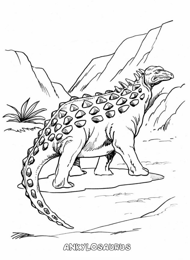 Velociraptor Coloring Pages Hellokids Strange Ankylosaurus Page Animal Dinosaur