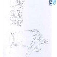 Toothpaste and teeth coloring page