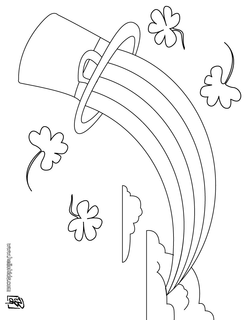 Fun 4 The Children: Leprechaun Hat Coloring Pages - St Patrick's Day