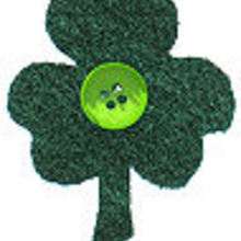 Shamrock pin - Kids Craft - HOLIDAY crafts - ST. PATRICK'S DAY crafts