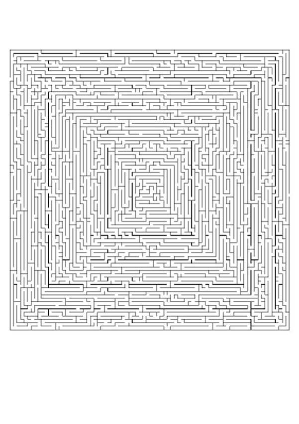 Very Very Difficult Printable Maze Online Games Hellokids