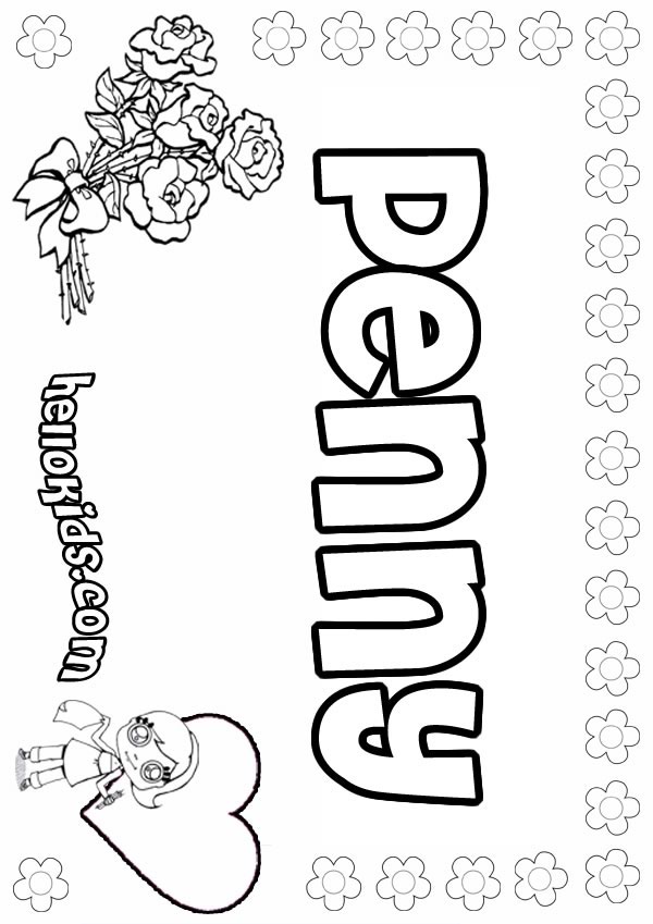 penny coloring pages