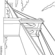 Brooklyn Bridge coloring page - Coloring page - COUNTRIES Coloring Pages - THE UNITED STATES symbols coloring pages