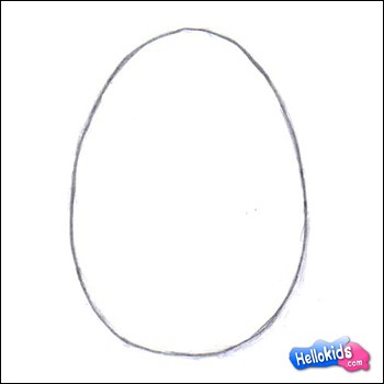 egg drawing for kids