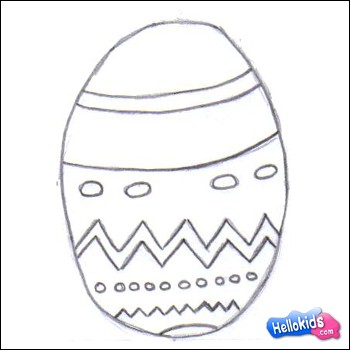 egg drawing for kids