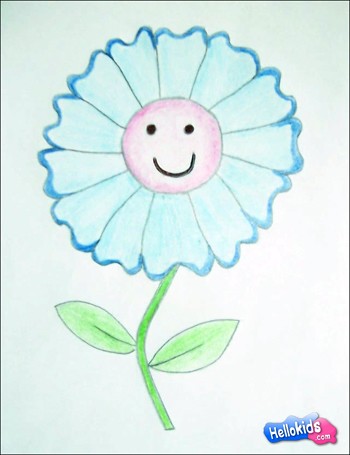 how-to-draw-smiling-flower