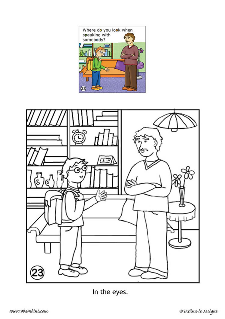 manners coloring pages - photo #34