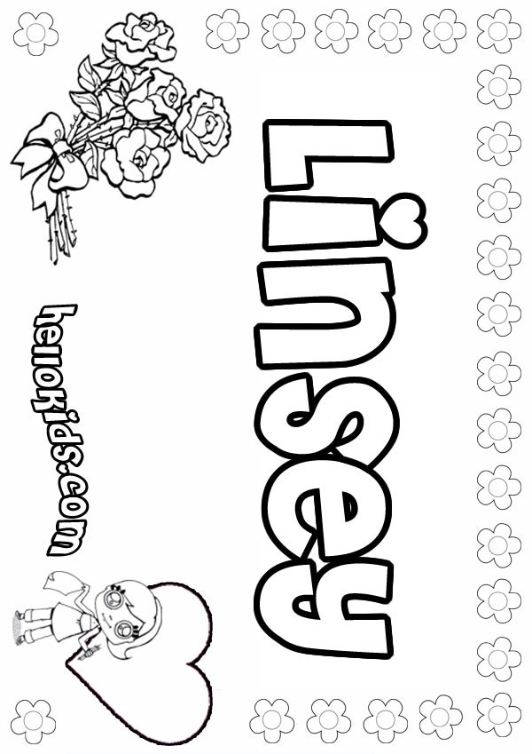 name coloring pages for girls - photo #23
