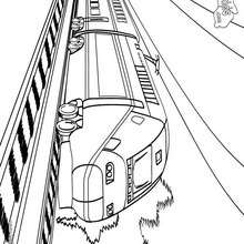 Big train coloring page - Coloring page - TRANSPORTATION coloring pages - TRAIN coloring pages