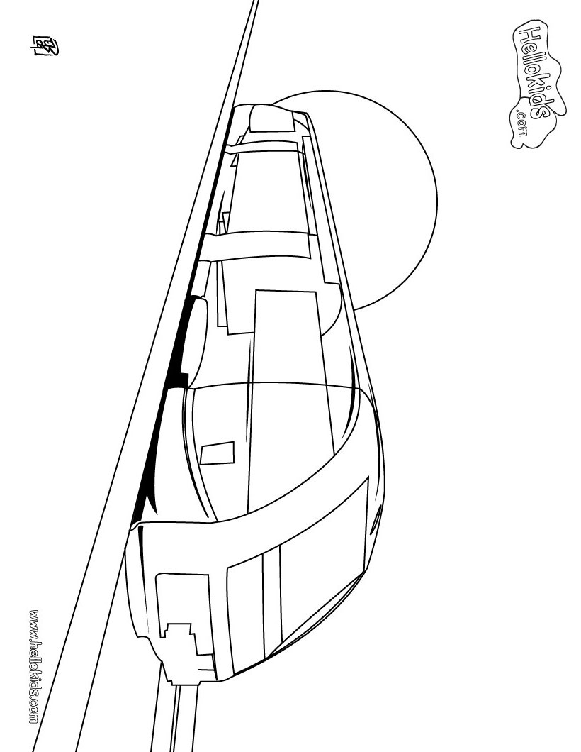 Big train Small speed train coloring page Coloring page TRANSPORTATION coloring pages TRAIN coloring pages