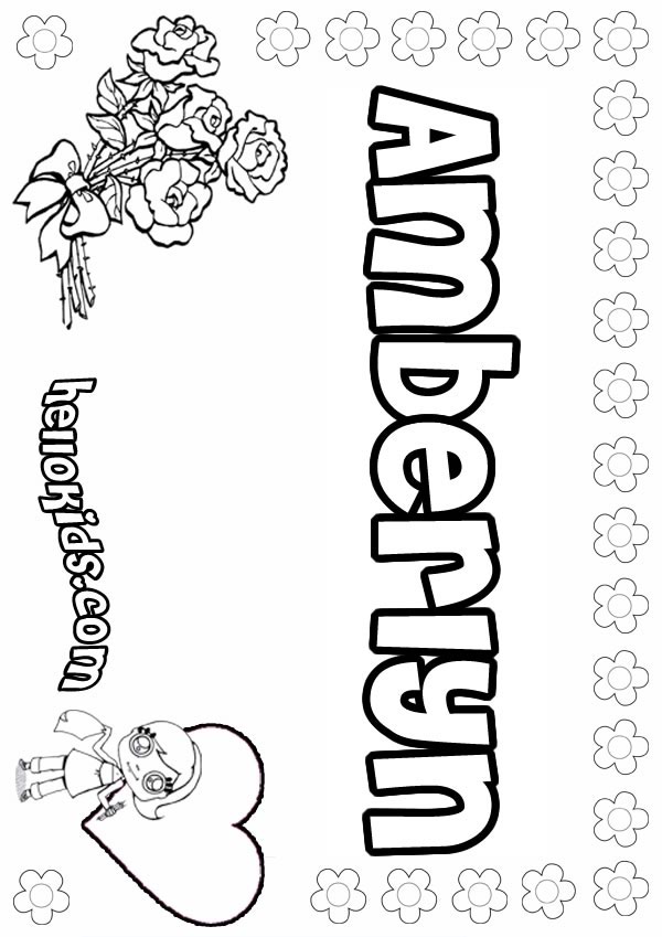 Amberlyn coloring pages - Hellokids.com