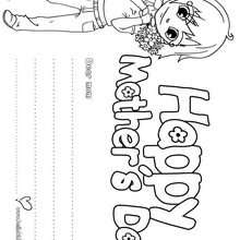Happy Mom's Day coloring page