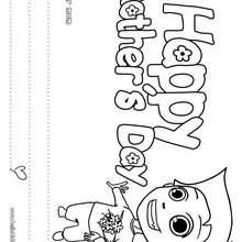 Happy Mother's Day coloring sheet