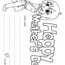 Mom's Day coloring page - Coloring page - HOLIDAY coloring pages - MOTHER'S DAY coloring pages
