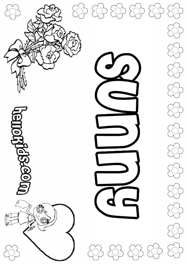 Sunny coloring pages - Hellokids.com