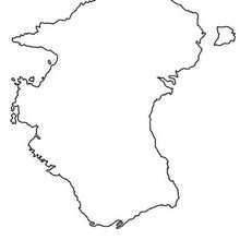 Australia map coloring page - Coloring - Countries and Cultures Coloring Pages - Maps and Flags coloring pages