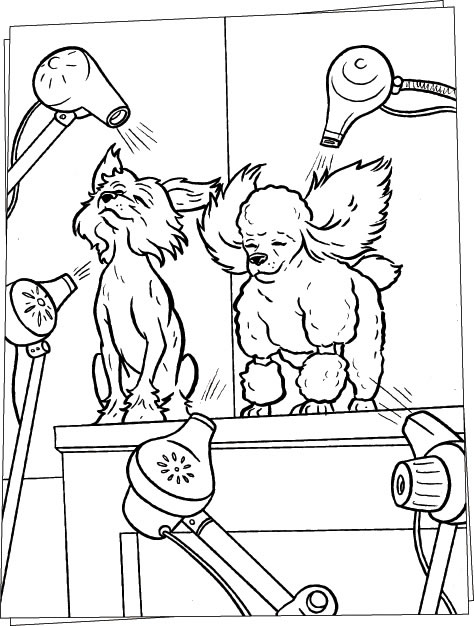 hair salon coloring pages - photo #8