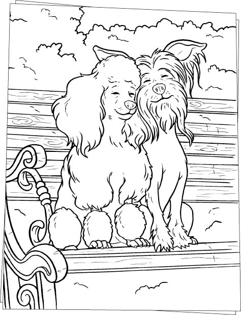 dogs-in-love-coloring-page