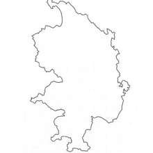 Switzerland map coloring page - Coloring - Countries and Cultures Coloring Pages - Maps and Flags coloring pages