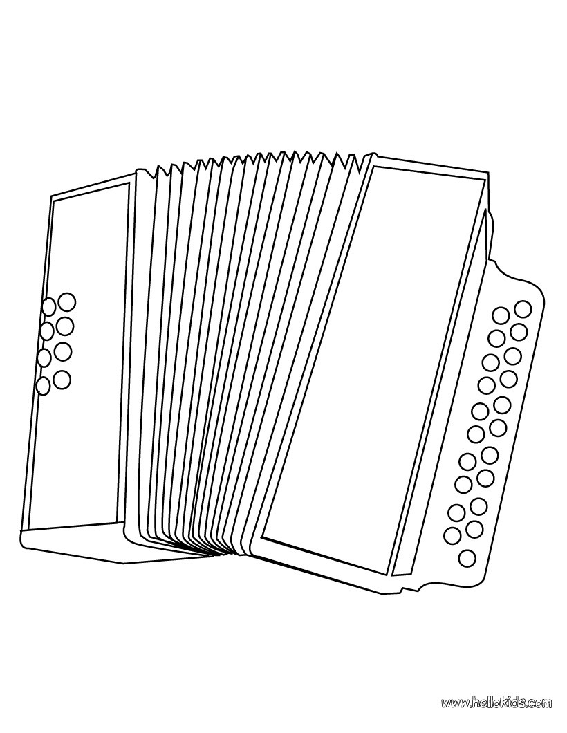 accordion coloring pages - photo #2