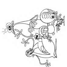 Scared Space Goofs coloring page - Coloring - CARTOON CHARACTERS Coloring Pages - SPACE GOOFS coloring pages