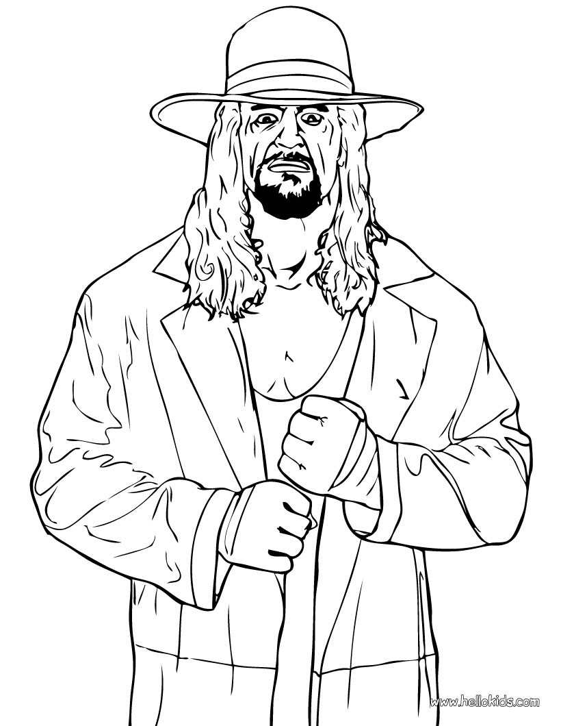 undertaker coloring pages - photo #2