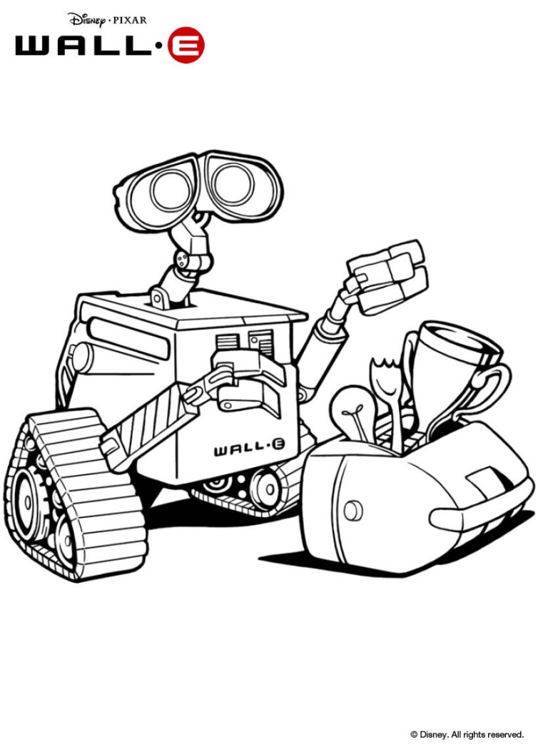 Wall-e coloring pages - Hellokids.com