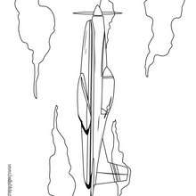 Aircraft coloring page