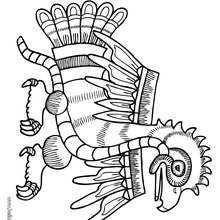 Bozzard coloring page - Coloring - ANIMAL coloring pages - PREHISPANIC ANIMAL animal coloring pages - PREHISPANIC BIRD coloring pages