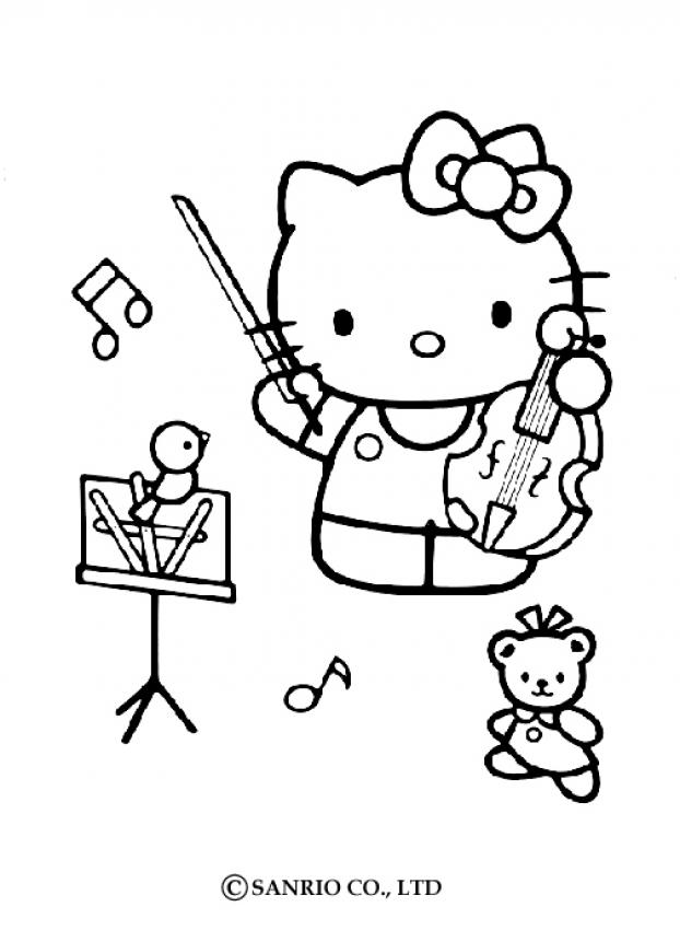 Coloriage Hello Kitty - Hello Kitty - Just Color Crianças