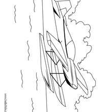 Hydroplane coloring page