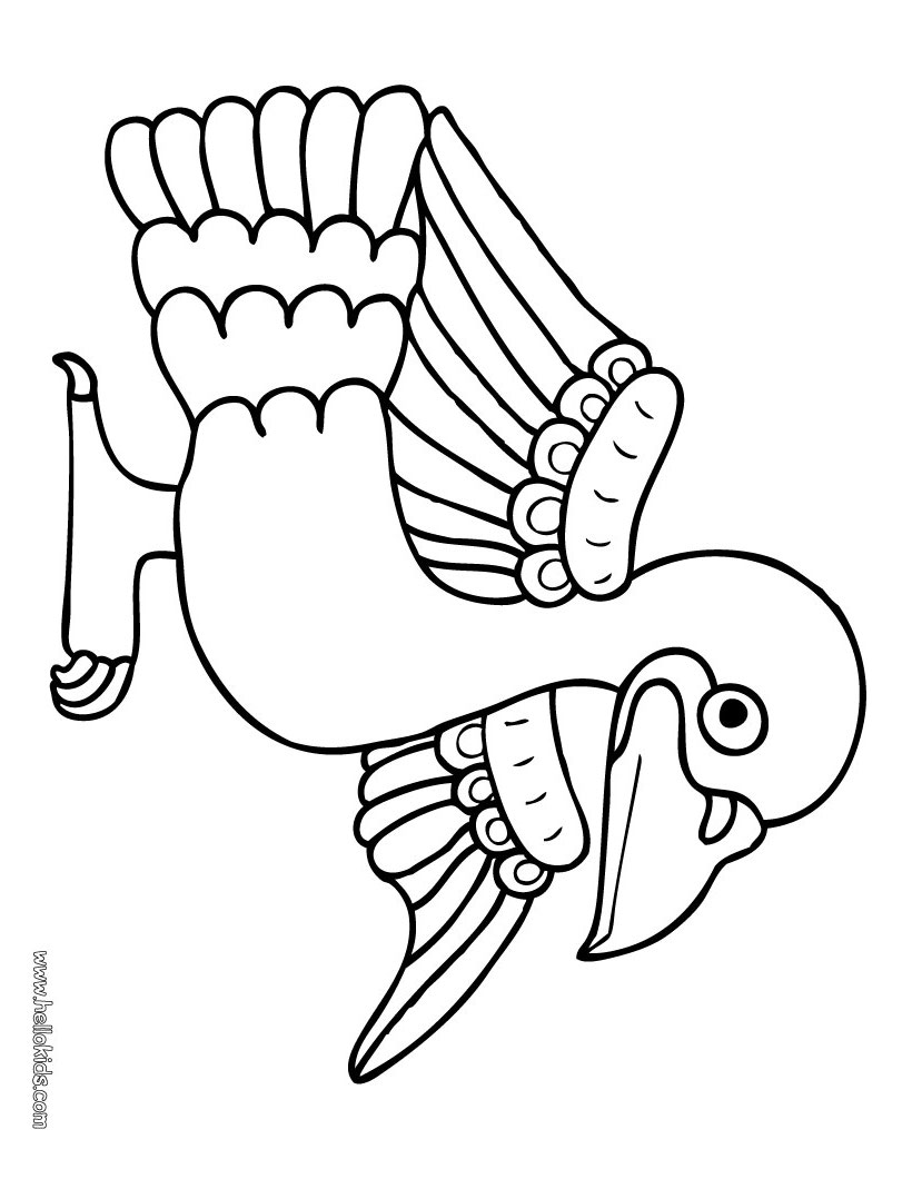 pigeon-prehispanic-coloring-page