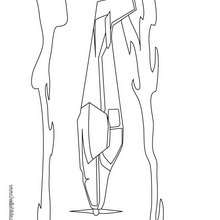Plane coloring page