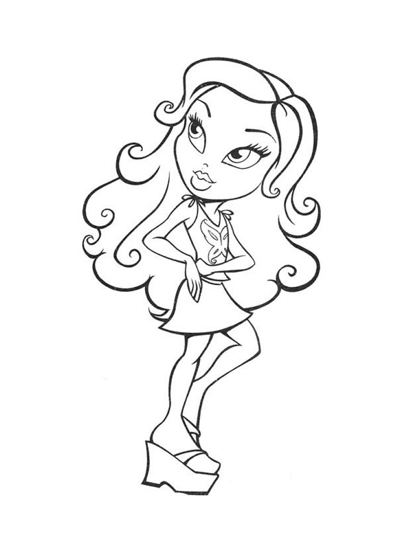 Cute Bratz Coloring Pages Hellokids