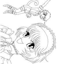 Fighting Pudding Fong coloring page - Coloring - Cartoon Characters Coloring Pages - Tokyo Mew Mew coloring pages