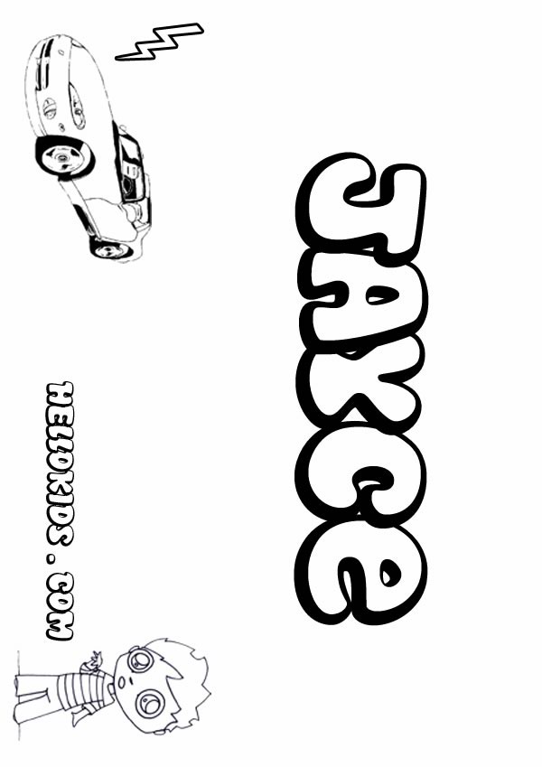 name coloring pages zak - photo #39