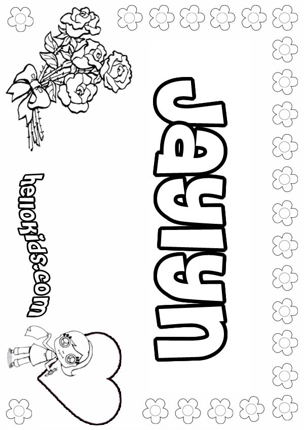 Jaylyn coloring pages - Hellokids.com