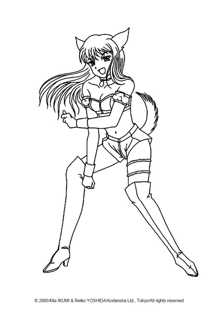 zakuro-fujiwara-coloring-page