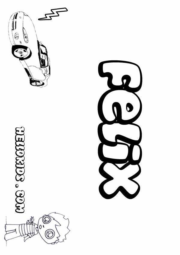 Felix Coloring Pages - Kidsuki