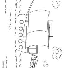 Pirate boat coloring page - Coloring - Fantasy and medieval coloring pages - Pirate coloring pages