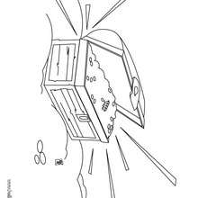 Pirate treasure coloring page - Coloring - Fantasy and medieval coloring pages - Pirate coloring pages