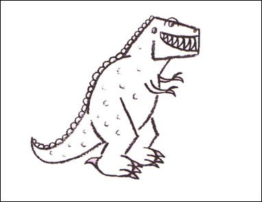 COMO DESENHAR UM TIRANOSSAURO REX (T-REX) KAWAII 