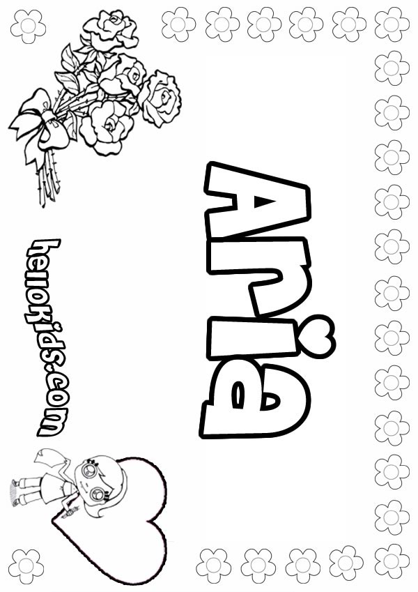 name making coloring pages - photo #9