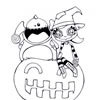 Halloween trick or treat coloring pages - Holiday coloring pages - Coloring