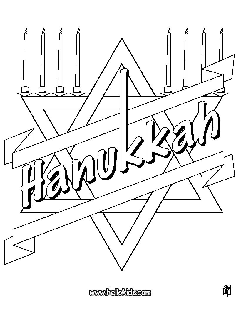 hanukkah coloring pages to print