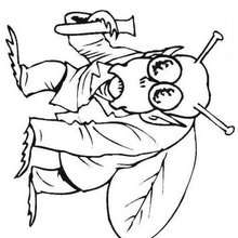 Alien monster coloring page - Coloring - SPACE coloring pages - ALIEN coloring pages