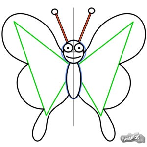 COMO DESENHAR UMA BORBOLETA  HOW TO DRAW A BUTTERFLY 